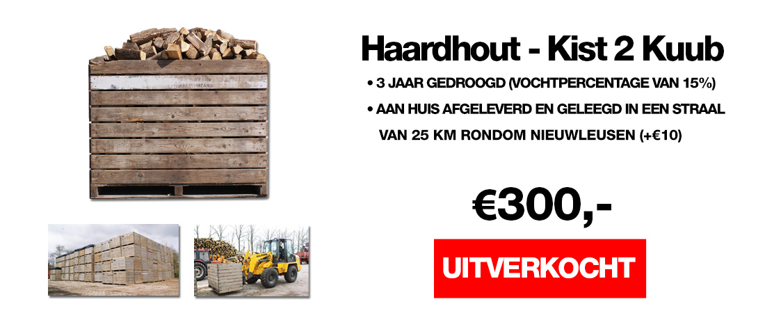 haardhout 2 kuub